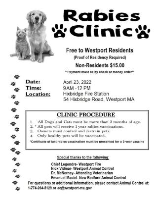 Westport Ma Rabies Clinic